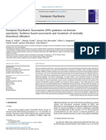 European Psychiatric Association Epa Guidance On Forensic Psychiatry Evidence Based Assessment and Treatment of Mentally Disordered Offenders