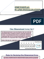 Topic:One-Dimensional Declaration and Initialisation