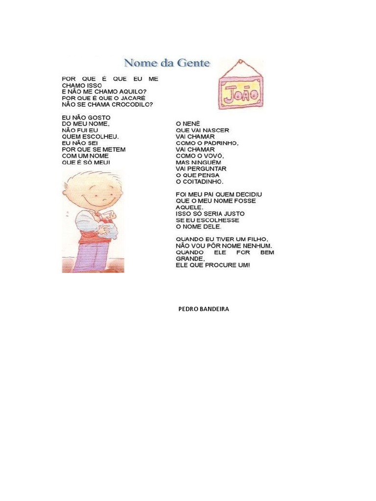 Nome Da Gente-Pedro Bandeira | PDF