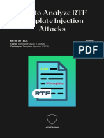 Analyze RTF Template Injection Attacks