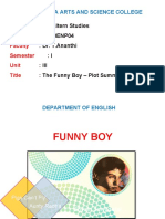Lecture - 23 - 24 Funny Boy - Plot Summary
