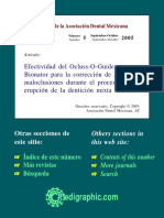 Efectividad Del Ocluss-O-Guide Vs Bionator para La Corrección de Maloclusiones Durante El Proceso de Erupción de La Dentición Mixta