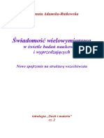 Adamska-Rutkowska - Świadomość Wielowymiarowa - cz.2 - 2020