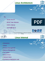 Linux Architecture: By:-Verule Amol R. BOSS Team Member CDAC-chennai Veruler@cdac - in