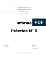 Informe Práctica Pendulo Simple