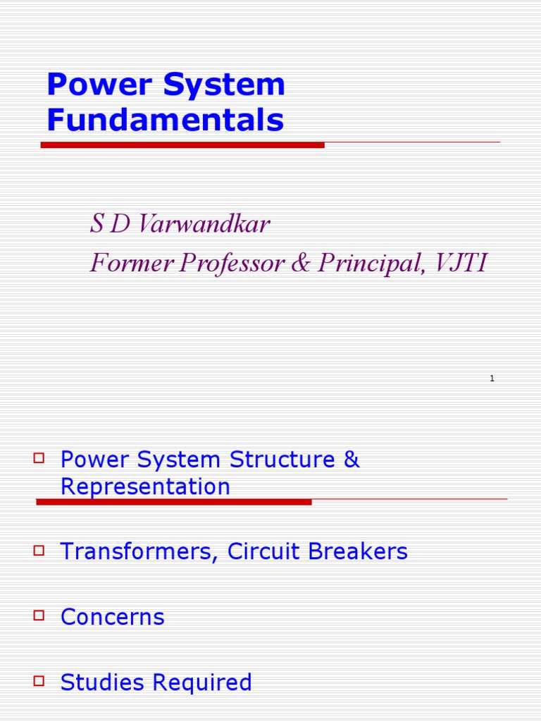 Power System Fundamentals An Overview of Electrical Power Generation