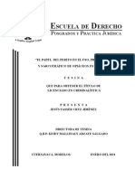 El Papel Del Perito en El Uso, Produccion y Narcotrafico de Opiaceos en Mexico