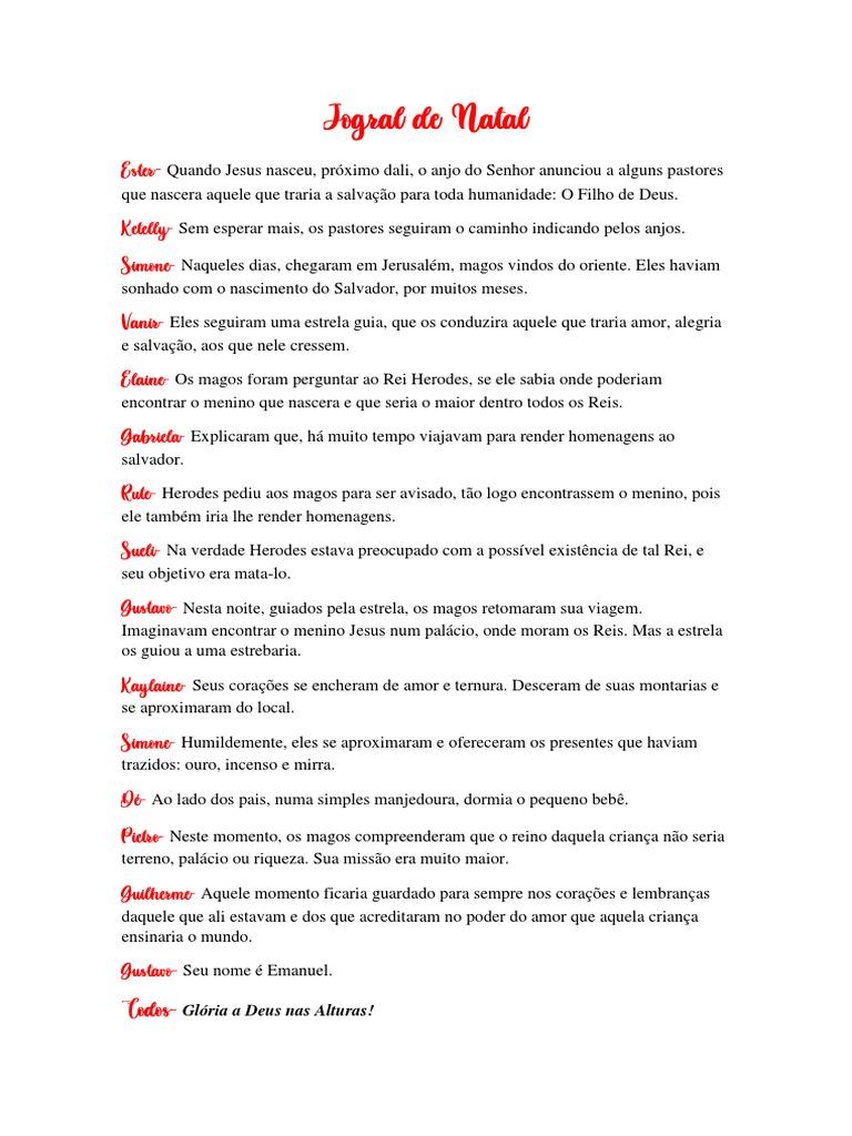 Jogral de Natal | PDF