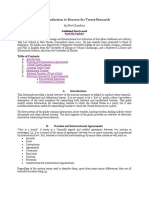 An Introduction To Sources For Treaty Research: Table of Contents