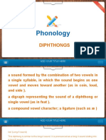Phonology: Diphthongs