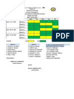 Malapatan Central Elementary School Grade 6 AWA Schedule