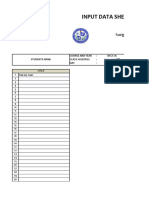 Input Data Sheet For Sdssu Lianga Campus: Surigao Del Sur State University
