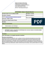 GEOGRAFIA - Roteiro de Atividade 7º Ano B - 10 A 21 de Maio