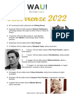 Ricorrenze 2022