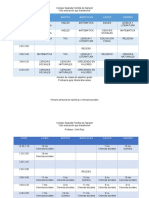 Horarios de Clases 2022