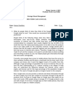 Tuck School of Business Winter Quarter A 2022 Dartmouth College Professor Kevin Lane Keller Strategic Brand Management Mid-Term Case (Google)