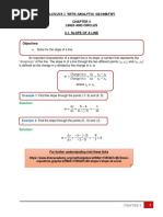 Chapter 3 Lines and Circles