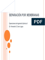 Membranas para separación y purificación