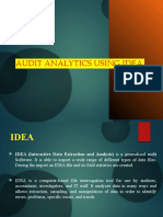 Auditing Analytics Using Idea