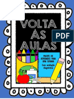 VOLTA AS AULAS- ATIVIDADES PRIMEIROS DIAS DE AULA NO 4º ANO