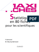Maxi Fiches de Statistique Pour Les Scientifiques