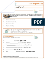 Grammar Games Present Simple Verb To Be Worksheet