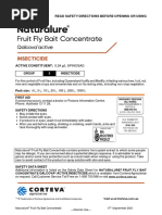 Naturalure Fruit Fly Bait Concentrate Insecticide Label