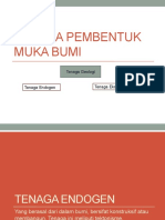 Tenaga Pembentuk Muka Bumi (Endogen)