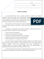 22.05.2020 atividade de habitos de higiene 4º ano