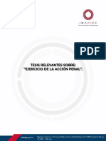 Jurisprudencias Sobre El Ejercicio de La Acción Penal