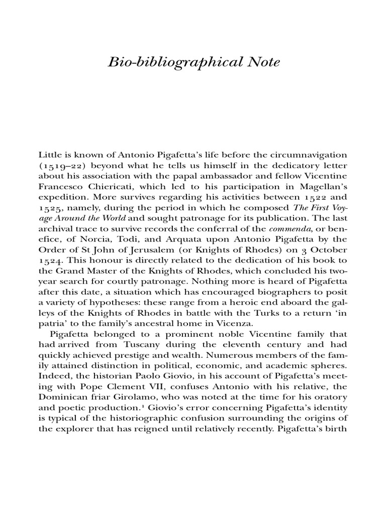 Bio-Bibliographical Note | PDF | Classics