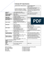 ProScope Specifications Hr