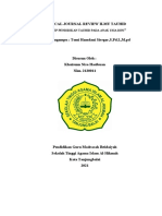 Critical Journal Review Ilmu Tauhid - Khairunn Nisa HSB - Pgmi - Stai Al Hikmah