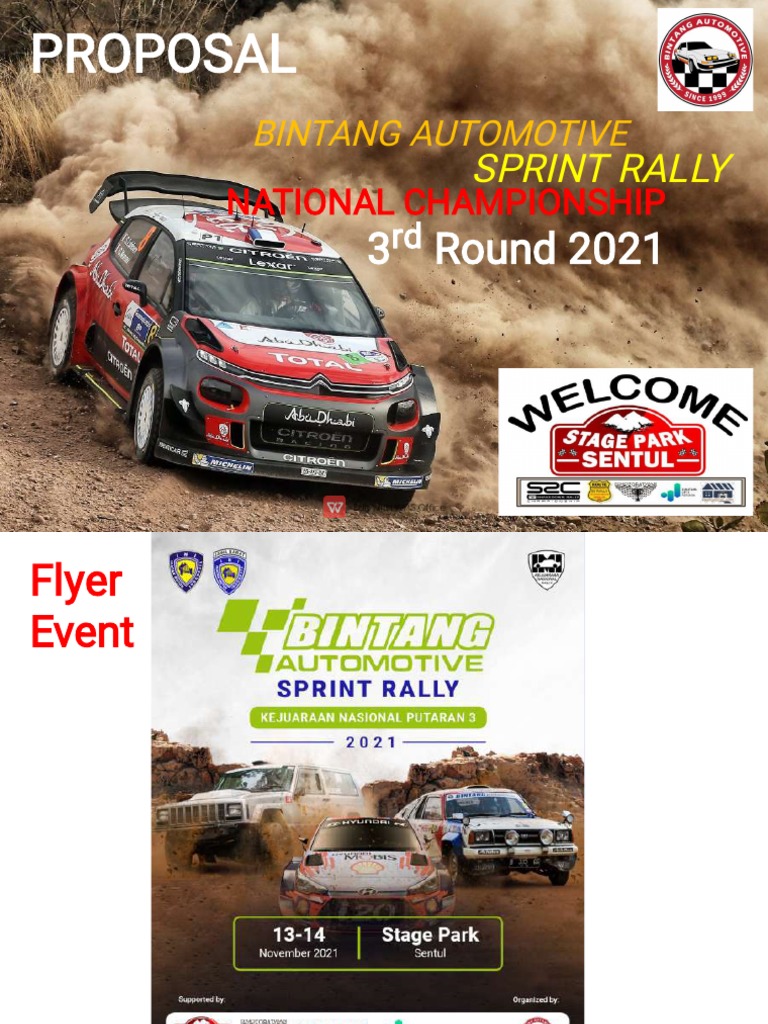 Proposal Bintang Automotive Sprint Rally KEJURNAS 3 2021 | PDF | Bisnis