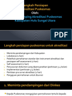 Langkah Persiapan Akreditasi Puskesmas