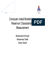 Computer Aided Modeling For Reservoir Characteristics Measurement