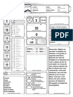 Ficha D&D João Frango Nivel 5