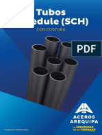 Tubos SCH 40 con costura de 1/2 a 10 dimensiones y especificaciones