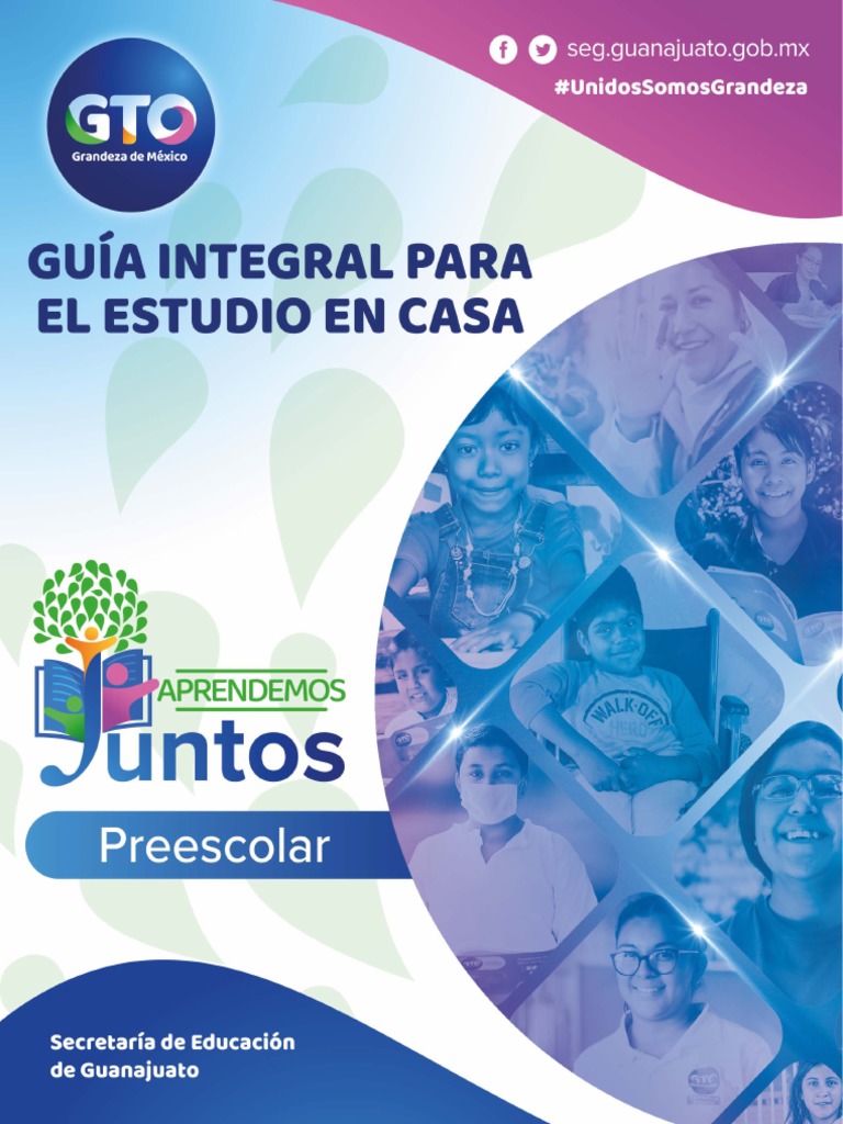 Guía de Aprendizaje en Casa Preescolar | PDF | Educación de la primera ...