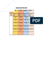 Jadwal Kegiatan Pra Survey