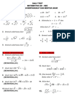 Daily Test Mat G9-Abc Pangkat Akar