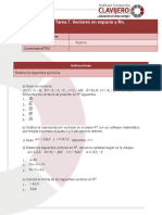 Tarea 7. Vectores en Espacio y RN.: Nombre Del Estudiante Nombre Del Curso Licenciatura/TSU