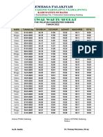 Jadwal Sholat 2022 Subang