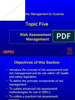 Topic Five: Risk Assessment & Management