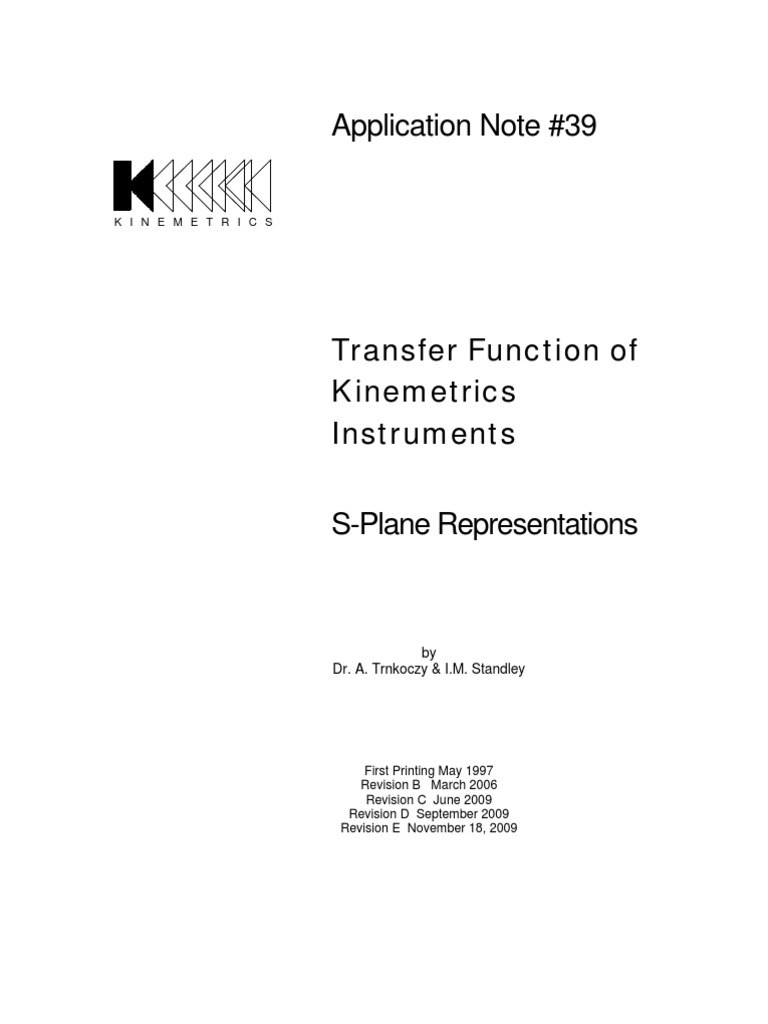 Appnote 39 E PDF Low Pass Filter Accelerometer