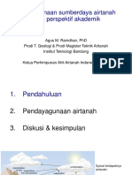 Pendayagunaan Sumberdaya Airtanah Dalam Perspektif Akademik - AMR - ATR BPN