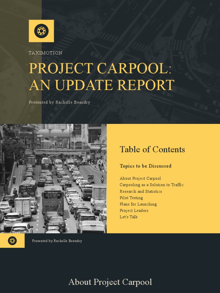 Project Carpool Update Report | PDF | Communication | Computing