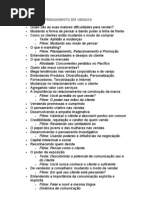 TÓPICOS DO TREINAMENTO EM VENDAS