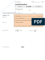 Solving Exponential Equations