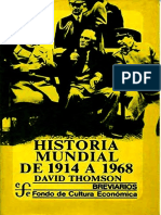 Historia Mundial de 1914 A 1968
